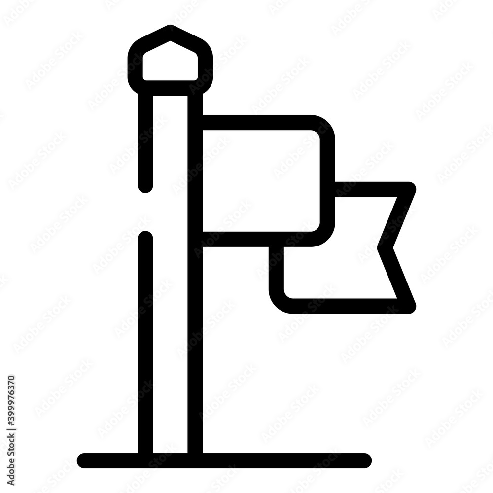 Poster solved flag problem icon. outline solved flag problem vector icon for web design isolated on white b