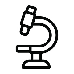
An icon of microscope, laboratory magnifying equipment 
