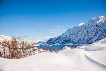 Winter in Lofoten Islands, Northern Norway