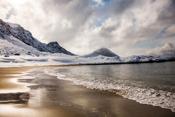 Winter in Lofoten Islands, Northern Norway