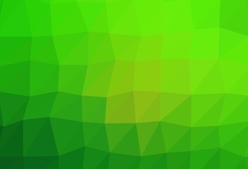 Light Green vector polygon abstract background.