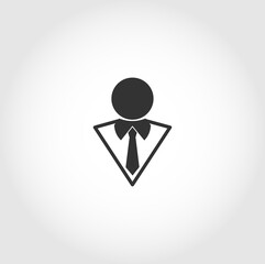 Avatar isolated vector icon, business element