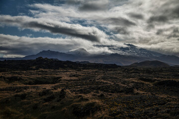 clouds over the mountain