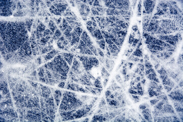 the abstract background of ice structure with snow stripes
