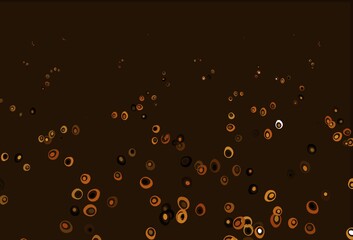Light Orange vector pattern with spheres.