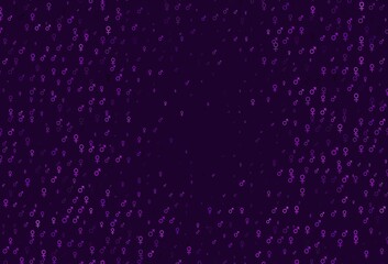 Light purple vector template with man, woman symbols.