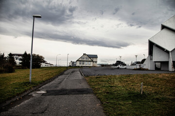 storm over the village