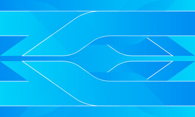 Blue gradient geometric shapes abstract background vector illustration.