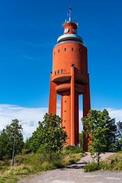 Old water tower now an observation platform, Hanko, southern Finland