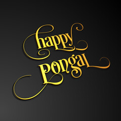 Illustration of Pongal festival for the celebration.