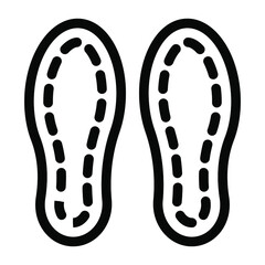 
Trendy vector style of foot pads icon
