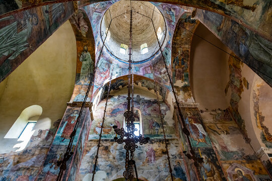Beautiful walll paintings, Sopocani Monastery, UNESCO World Heritage Site, Novi Pazar, Serbia