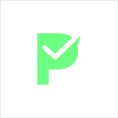 P check  logo design
