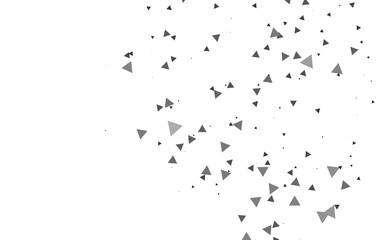 Light Silver, Gray vector cover in polygonal style.