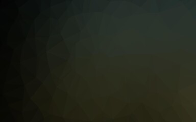 Obraz premium Dark Black vector abstract polygonal cover.