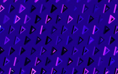 Dark Purple vector background with polygonal style.