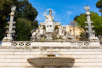 Fototapeta na wymiar Pincio Hill, Piazza del Popolo, Rome, Italy, Europe
