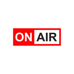 Obraz premium On air radio logo design template