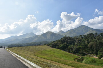 Long view of a beautiful hill