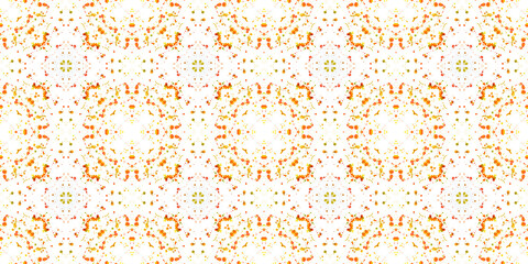 Multi-colored splashes of watercolor paints on white paper. Abstract summer background