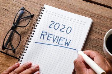 Writing and preparing for new year 2021 resolutions