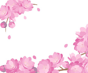 Peach Blossoms spring banner