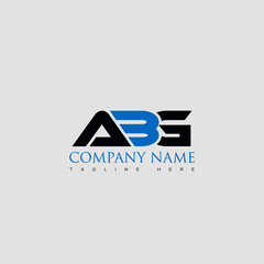 ABG letter logo design and cross shape.