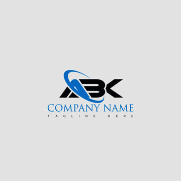 ABK letter logo design and cross shape.