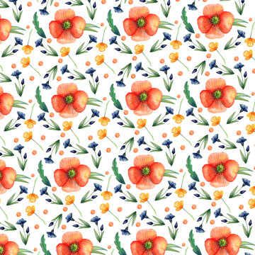 leaf and flower blossom watercolor collection 