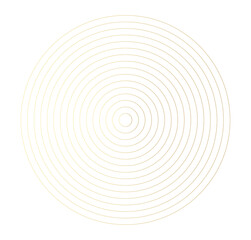 Fototapeta premium Concentric gold color circle elements. Element for graphic web design, Template for print, textile, wrapping, decoration, vector illustration