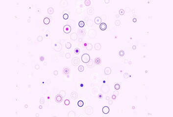 Light Pink, Blue vector layout with circle shapes.