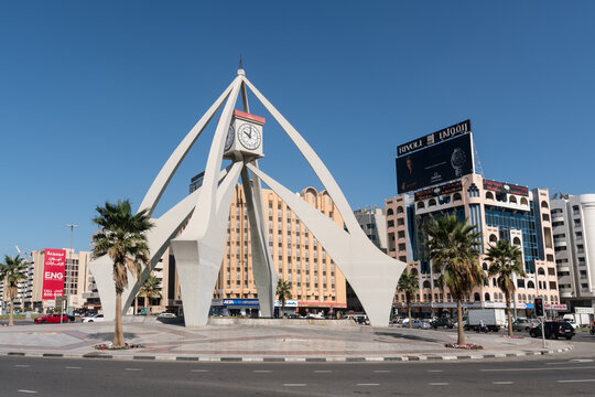 Deira Clocktower Roundabout  In Dubai, UAE