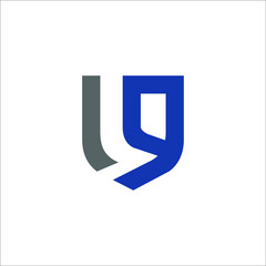 LG shield logo design