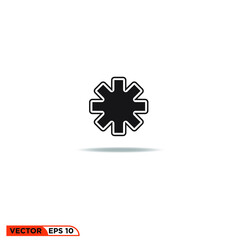 Icon vector graphic of setting. good for template