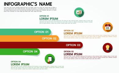 Label infographic template for business presentation