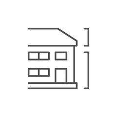 House scheme line outline icon