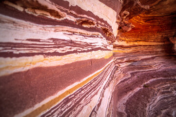 Rocky red waves in the desert.