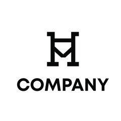letter HM logo