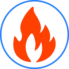 fire icon. flame icon vector 
