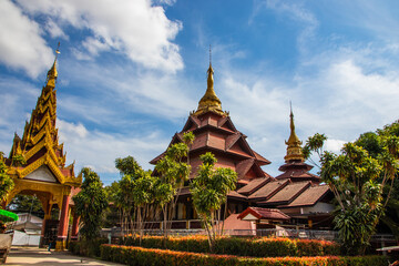 Fototapeta na wymiar Tachileik Pagoda Myanmar Burma Southeast Asia