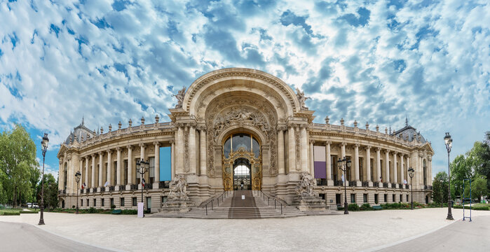 Panorama of Petit Palais in Paris, France