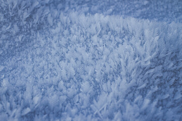 Fototapeta premium frozen snow in beautiful patterns