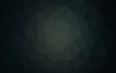 Obraz premium Dark Black vector low poly texture.