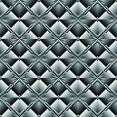 Geometric seamless pattern, abstract metallic effect background, vector modern design texture.