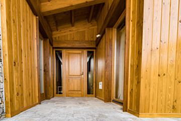 Grand design - wooden door luxury house main entrance