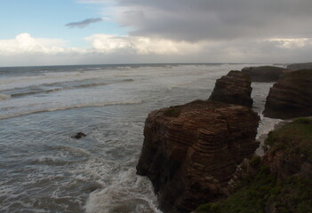 Cyclone Dora at Cathedral´s Beach in Galician Coast
