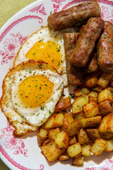 Sunny Side Up Eggs Sausage