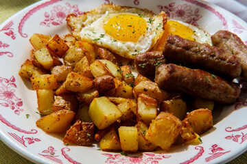 Sunny Side Up Eggs Sausage