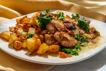 Tuscan Butter Salmon Potatoes