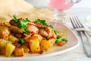 Tuscan Butter Salmon Potatoes
